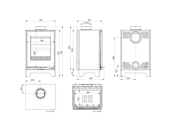piec-wolnostojacy-kawmet-harita-s15v-basic-decor-zestaw-do-starego-komina-glebokosc-39-cm