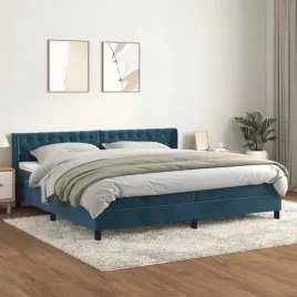 vidaxl-lozko-kontynentalne-z-materacem-niebieskie-aksamit-200x200cm