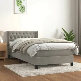 vidaxl-lozko-kontynentalne-z-materacem-jasnoszare-aksamit-90x200-cm