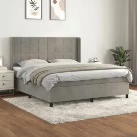 vidaxl-lozko-kontynentalne-z-materacem-jasnoszare-160x200cm-aksamit