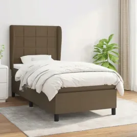 vidaxl-lozko-kontynentalne-z-materacem-brazowe-tkanina-100x200-cm