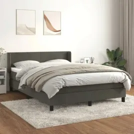 vidaxl-lozko-kontynentalne-z-materacem-ciemnoszare-140x200cm-aksamit