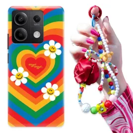 etui-do-xiaomi-redmi-note-13-5g-case-brelok-czerwona-roza-pastel-hearts