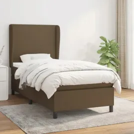 vidaxl-lozko-kontynentalne-z-materacem-brazowe-tkanina-100x200-cm