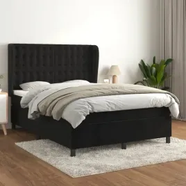 vidaxl-lozko-kontynentalne-z-materacem-czarne-140x200-cm-aksamit