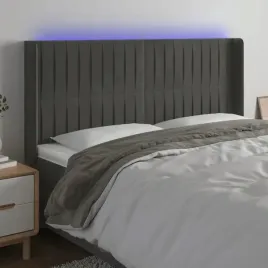 vidaxl-zaglowek-do-lozka-z-led-ciemnoszary-183x16x118-128cm-aksamit