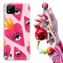 etui-do-realme-c20-caseor-obudowa-brelok-czerwona-rozaor-pastel-hearts-wz