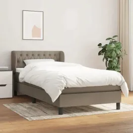 vidaxl-lozko-kontynentalne-z-materacem-taupe-tkanina-100x200-cm