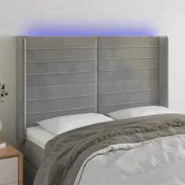 vidaxl-zaglowek-do-lozka-z-led-jasnoszary-147x16x118-128-cm-aksamit