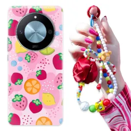 etui-do-honor-magic-6-lite-obudowa-brelok-czerwona-rozaor-pastel-hearts-wz