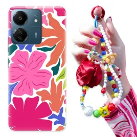 etui-do-xiaomi-redmi-13c-4g-obudowa-brelok-czerwona-rozaor-pastel-hearts