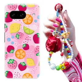 etui-do-google-pixel-8-caseor-obudowa-brelok-czerwona-rozaor-pastel-hearts