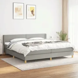 vidaxl-lozko-kontynentalne-z-materacem-jasnoszare-tkanina-200x200-cm