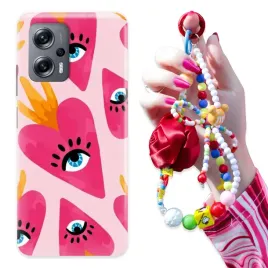 etui-do-xiaomi-redmi-note-11t-pro-case-brelok-czerwona-roza-pastel-hearts