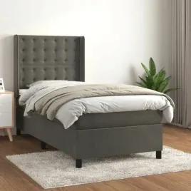 vidaxl-lozko-kontynentalne-z-materacem-ciemnoszary-aksamit-80x200-cm