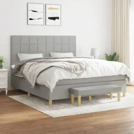 vidaxl-lozko-kontynentalne-z-materacem-jasnoszare-tkanina-180x200cm