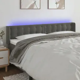 vidaxl-zaglowek-do-lozka-z-led-ciemnoszary-203x16x78-88-cm-aksamit