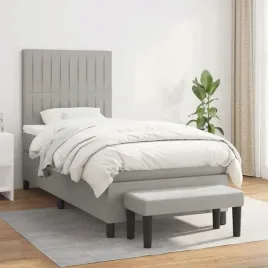 vidaxl-lozko-kontynentalne-z-materacem-jasnoszare-tkanina-90x190-cm
