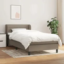 vidaxl-lozko-kontynentalne-z-materacem-taupe-tkanina-100x200-cm