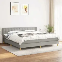 vidaxl-lozko-kontynentalne-z-materacem-jasnoszare-tkanina-200x200-cm