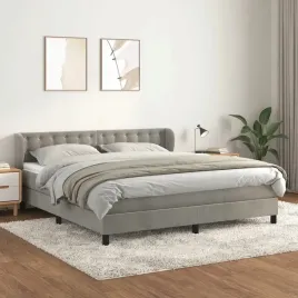 vidaxl-lozko-kontynentalne-z-materacem-jasnoszare-180x200cm-aksamit