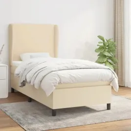 vidaxl-lozko-kontynentalne-z-materacem-kremowe-tkanina-90x190-cm
