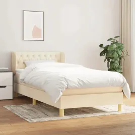 vidaxl-lozko-kontynentalne-z-materacem-kremowe-tkanina-90x200-cm