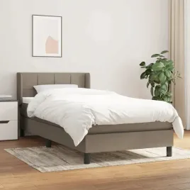 vidaxl-lozko-kontynentalne-z-materacem-taupe-tkanina-100x200-cm