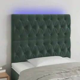 vidaxl-zaglowek-do-lozka-z-led-ciemnozielony-90x7x118-128cm-aksamit