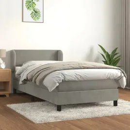 vidaxl-lozko-kontynentalne-z-materacem-jasnoszare-aksamit-90x200-cm
