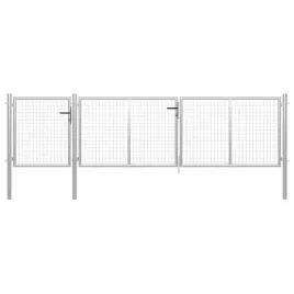 vidaxl-brama-ogrodzeniowa-stal-400-x-75-cm-srebrna
