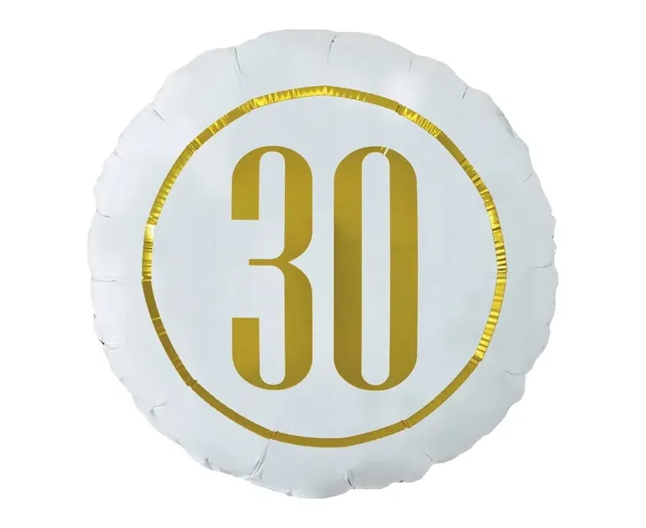 balon-18-bialy-liczba-30