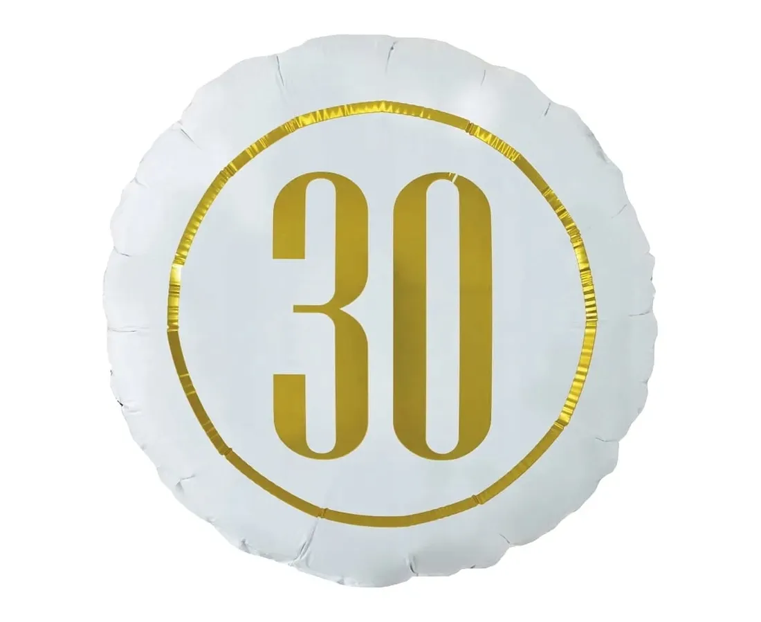 balon-18-bialy-liczba-30
