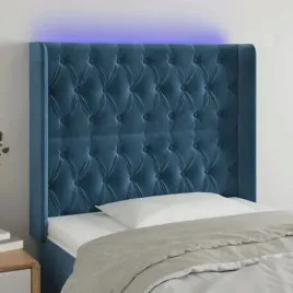 vidaxl-zaglowek-do-lozka-z-led-ciemnoniebieski-103x16x118-128-cm