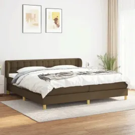 vidaxl-lozko-kontynentalne-z-materacem-brazowe-tkanina-200x200-cm