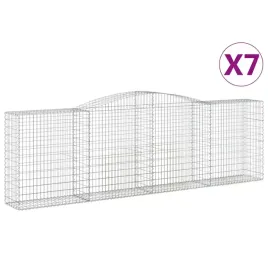 vidaxl-kosze-gabionowe-7-szt-400x50x120-140-cm-galwanizowane-zelazo