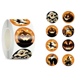 naklejki-na-halloween-okragle-na-rolce-pomaranczowe-czarne-200szt