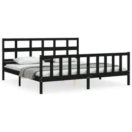 vidaxl-rama-lozka-z-wezglowiem-czarna-200x200-cm-lite-drewno