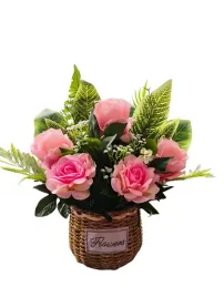 duza-kompozycja-wieczny-bukiet-50-cm-roze-kosz-prezent-stanela-dedykacja