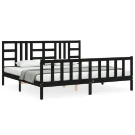 vidaxl-rama-lozka-z-wezglowiem-czarna-200x200-cm-lite-drewno