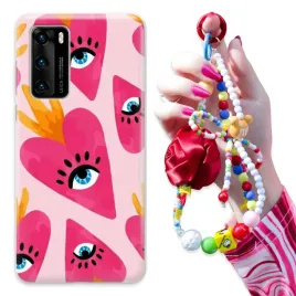 etui-do-huawei-p40-caseor-obudowa-brelok-czerwona-rozaor-pastel-hearts-wz