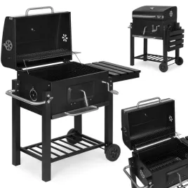 grill-weglowy-duzy-ogrodowy-z-pokrywa-termometr-polki-kola-dmuchawa-gratis