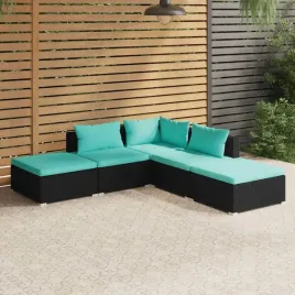 vidaxl-5-cz-zestaw-wypoczynkowy-do-ogrodu-poduszki-czarny-rattan-pe