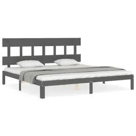 vidaxl-rama-lozka-z-wezglowiem-szara-200x200-cm-lite-drewno
