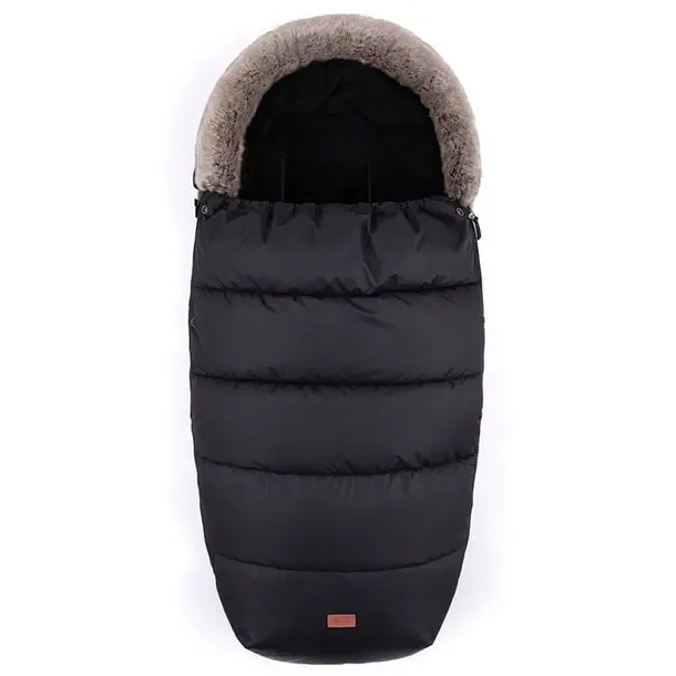 PETITE&MARS Śpiworek zimowy do wózka spacerówki Comfy Forever Black