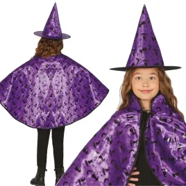 zestaw-dzieciecy-kapelusz-peleryna-fioletowa-wiedzma-na-halloween-50cm