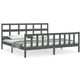 vidaxl-rama-lozka-z-wezglowiem-szara-200x200-cm-lite-drewno