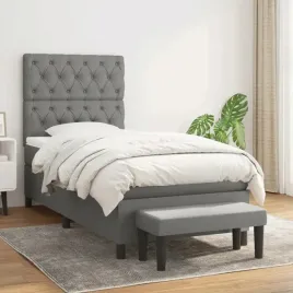 vidaxl-lozko-kontynentalne-z-materacem-ciemnoszara-tkanina-80x200-cm