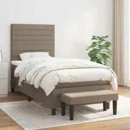 vidaxl-lozko-kontynentalne-z-materacem-taupe-tkanina-80x200-cm