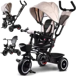 rowerek-trojkolowy-tiny-bike-3w1-bezowy-z-daszkiem-sp0650